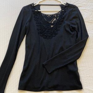 Black Long Sleeve Hollister Shirt